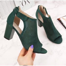 Green Sabatina női szandál tépőzárral zöld 1