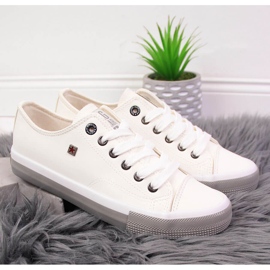 Fehér eco bőr alacsony tornacipő Big Star II274230 2