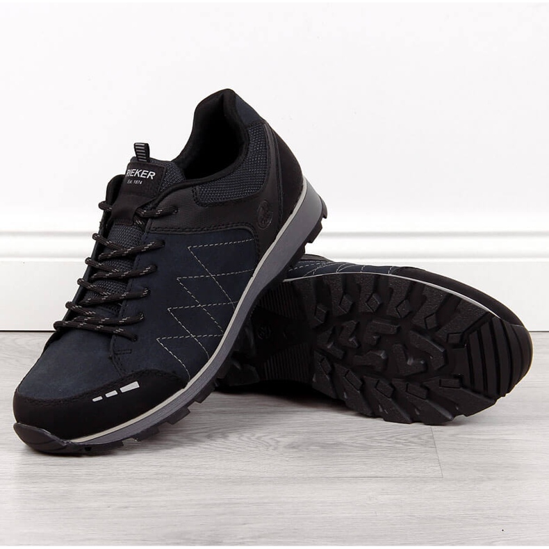 Férfi sötétkék cipő Rieker B5720-01 1