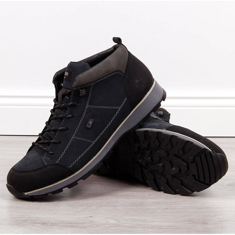 Férfi sötétkék Rieker F5740-00 meleg csizma 1