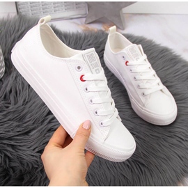 Alacsony felső fehér textil Big Star JJ274001 2