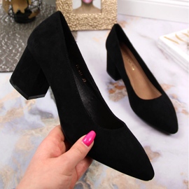 Pumps velúr fekete Sergio Leone 2