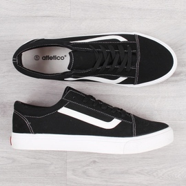 Atletico férfi alacsony szárú fekete tornacipő 1