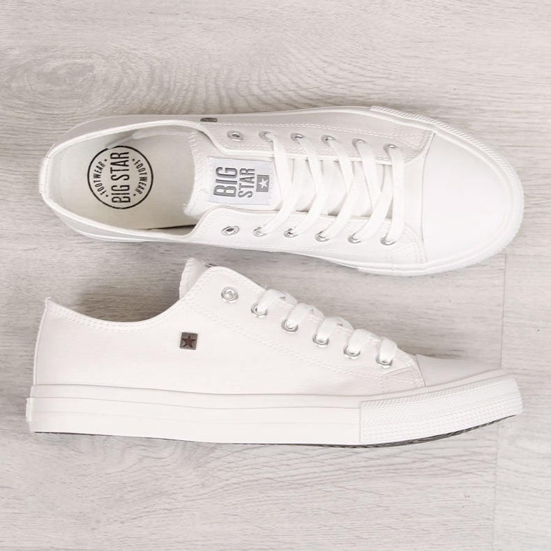 Férfi fehér eko bőr tornacipő Big Star V174347 1