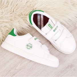 Gyermek eco bőr tépőzáras fehér Big Star DD374029 tornacipő 1