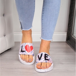 Női fehér gumis strandpapucs Big Star 2