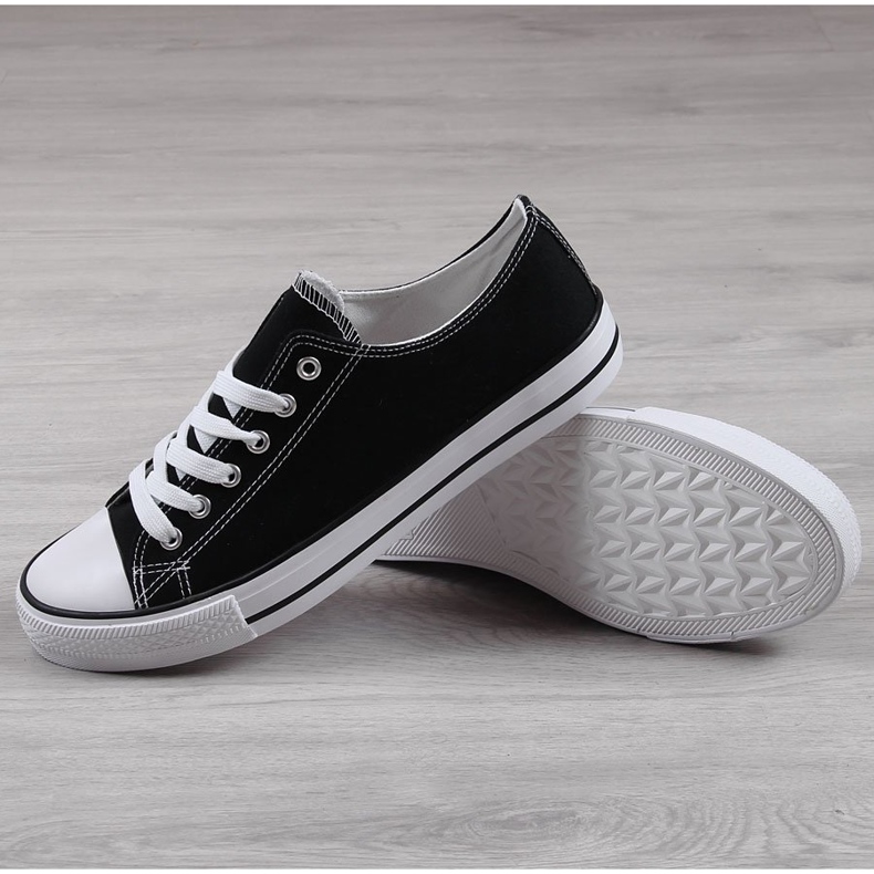 Fekete Atletico férfi alacsony tornacipő 1