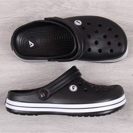 American Club fekete gyerekmedence papucs 1