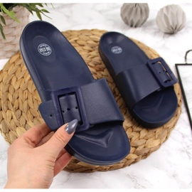 Női sötétkék habszivacs strandpapucs Big Star FF274A388 2