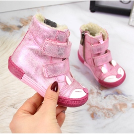 Rózsaszín szigetelt lánycsizma Kornecki 6583 1