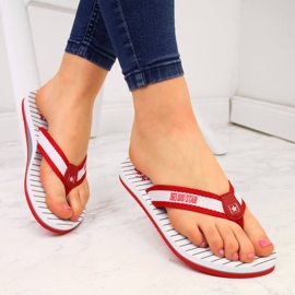 Red Big Star DD274A249 női piros strand papucs 1