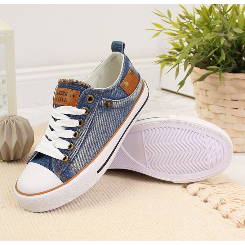 American Club sötétkék színű, alacsony gyerekcipő 2