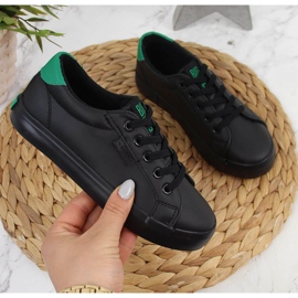 Gyermek tornacipő alacsony eco bőr fekete Big Star DD374147 1