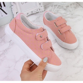 Lány tornacipő tépőzáras rózsaszín Atletico sztárokkal 1