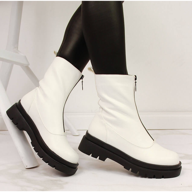 Női fehér eVento munkások, elöl cipzárral 1