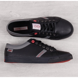 Férfi tornacipő alacsony eco bőr fekete Cross Jeans II1R4004C 1