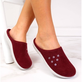 Maroon Inblu otthoni papucs nőknek piros sokszínű 1