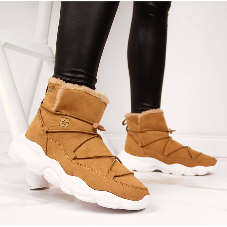 Női hócsizma teve Big Star II274266 barna 2