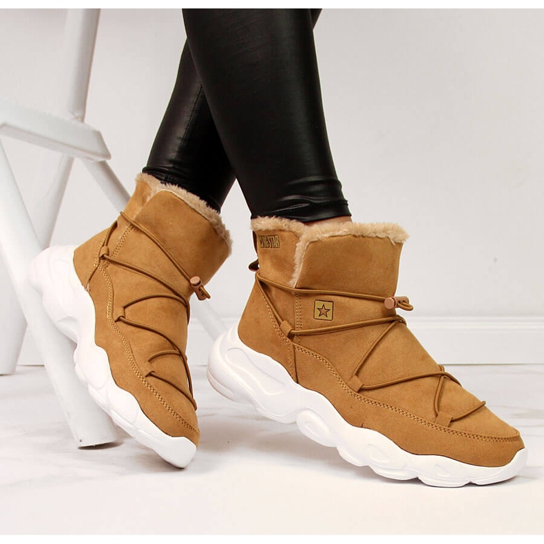 Női hócsizma teve Big Star II274266 barna 1