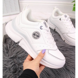 Női sportcipő a fehér platformon Big Star II274314 2