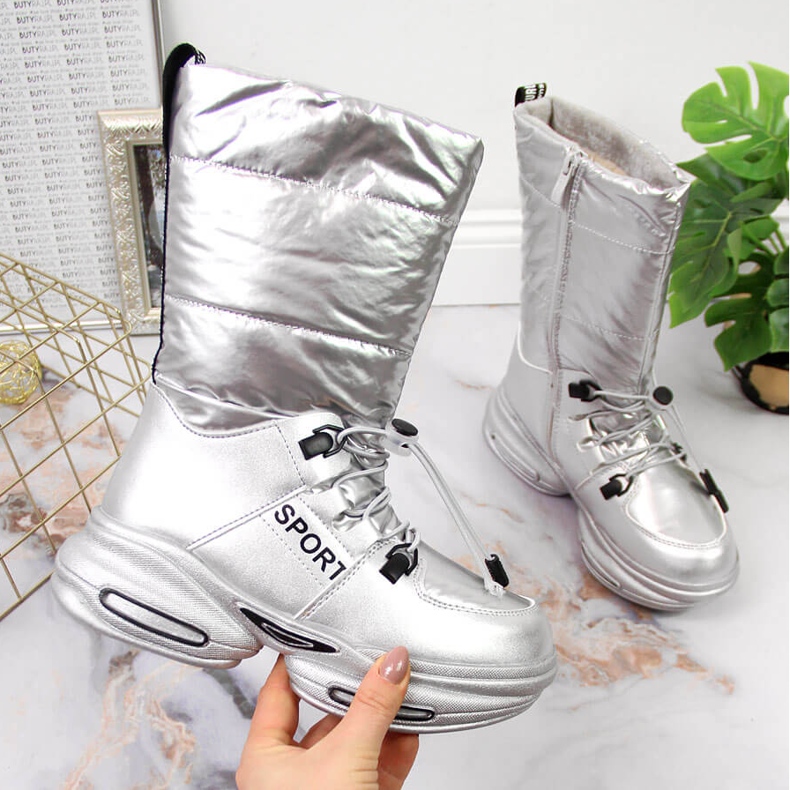 Gyermek hócsizma az ezüst platformon Tom.m 1