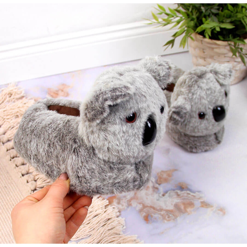 Baba papucs házi koala házi kedvencek szürke 1