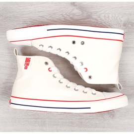 Férfi fehér magasszárú tornacipő Big Star JJ174066 1