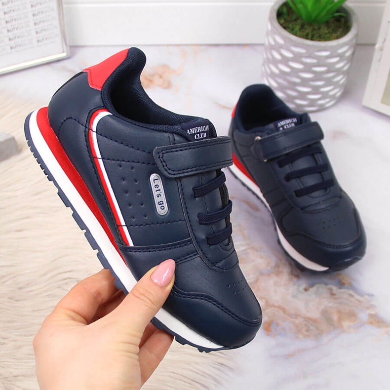 American Club sötétkék tépőzáras sportcipő gyerekeknek 1