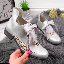 Női tavaszi ezüst áttört Jezzi csizma 1