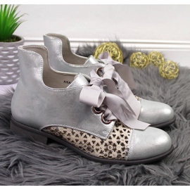 Női tavaszi ezüst áttört Jezzi csizma 2