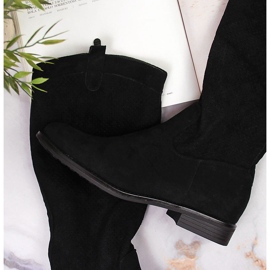 S.Barski Fekete tavaszi női csizma S. Barski 2