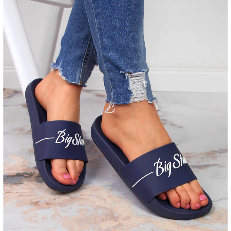 Sötétkék sportpapucs Big Star JJ274A299 1