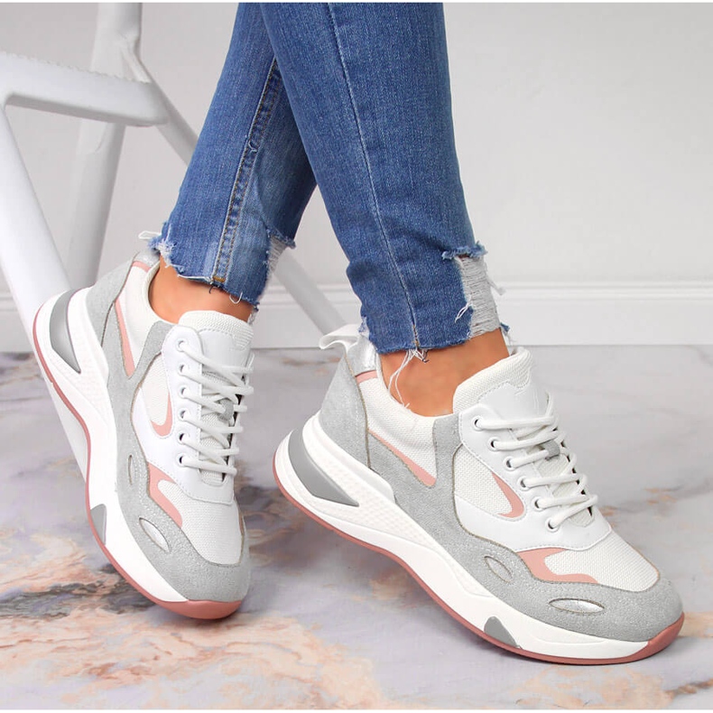 Fehér Vinceza női sportcipő szürke sokszínű 1