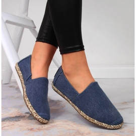 Big Star JJ274902 női farmer espadrillek sötétkék 1