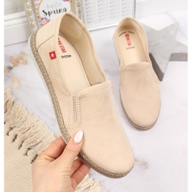 Női espadrillák bézs Big Star JJ276001-en 1