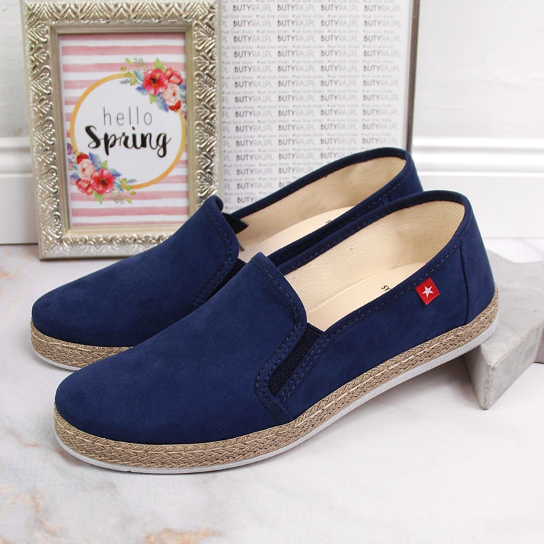 Női espadrillák, sötétkék Big Star JJ276003 2 Női espadrillák, sötétkék Big Star JJ276003 2