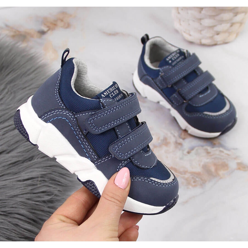 American Club sötétkék gyerek sportcipő 1