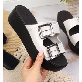 Női gumipapucs Zaxy HH285181 platformon fehér 1