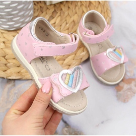 S.Barski Lányszandál tépőzáras rózsaszín S. Barskival 1