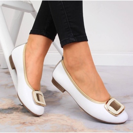 Női fehér bőr balerinák Filippo 2