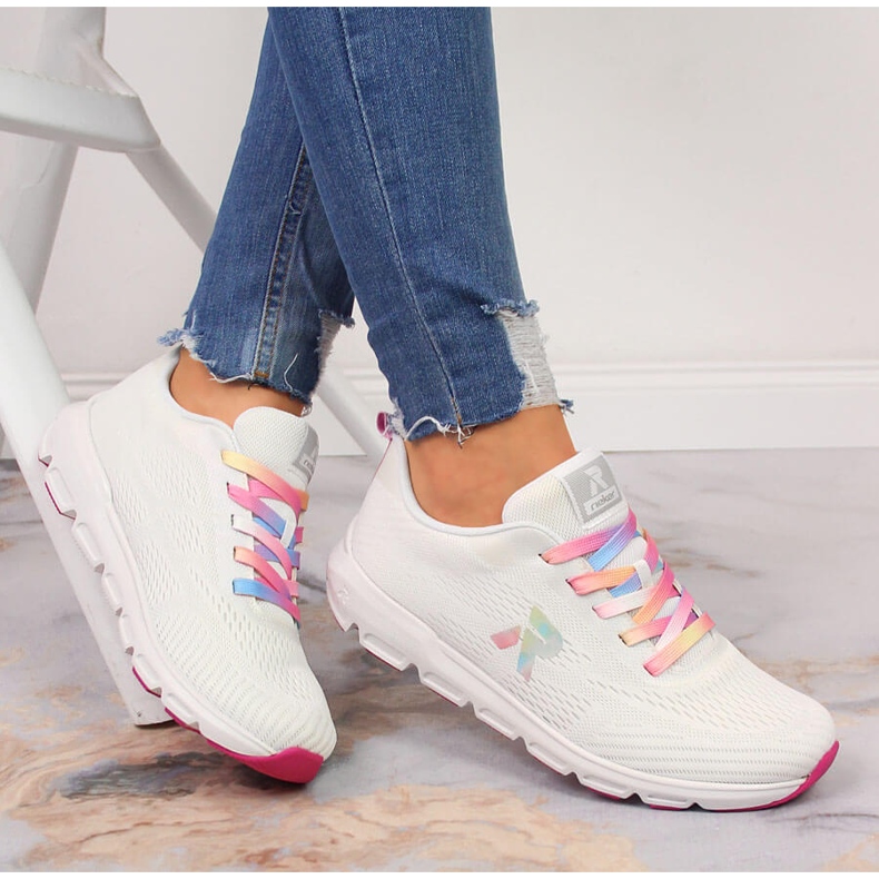 Fehér Rieker 40404-80 női sportcipő 1