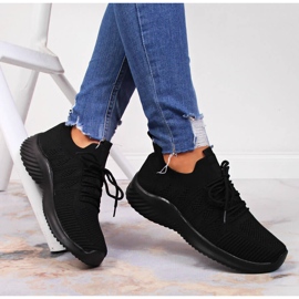 Fekete Filippo hálós slip a sportcipőkön 1