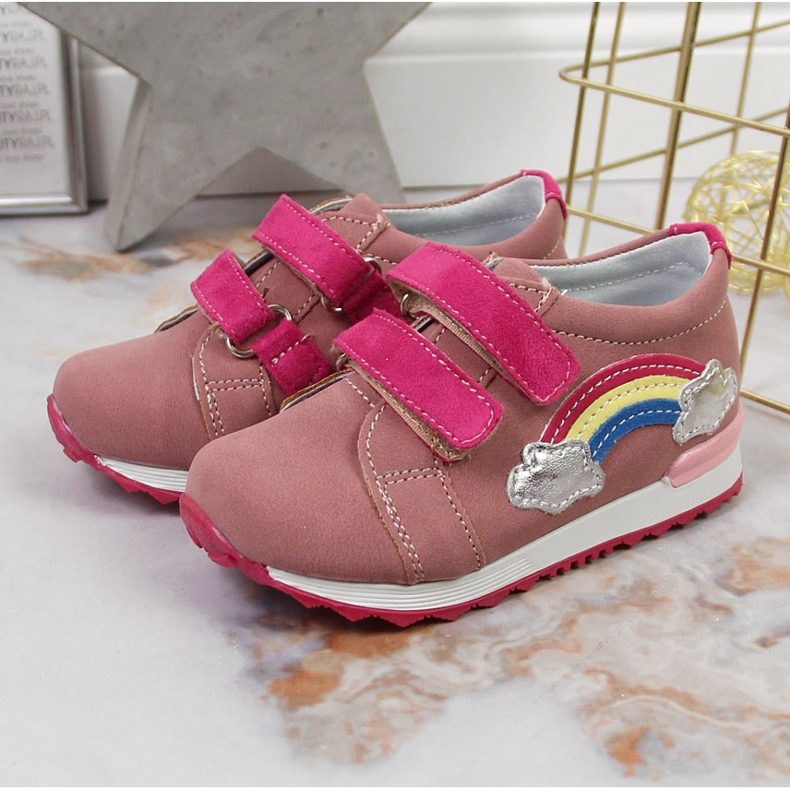 Lány cipő tépőzáras lila Kornecki 6775 ibolya sokszínű 2