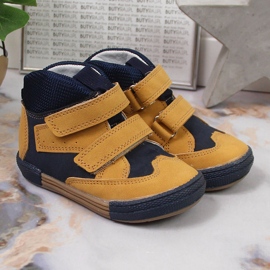 Fiú cipő tépőzáras teve Kornecki 6785 barna fekete 2