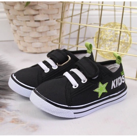 Fekete Atletico fiú tornacipő tépőzárral 2