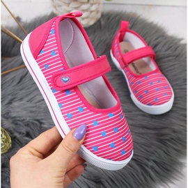 Lány balerina tornacipő tépőzáras Atletico-val rózsaszín 1