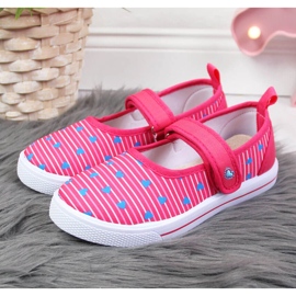 Lány balerina tornacipő tépőzáras Atletico-val rózsaszín 2