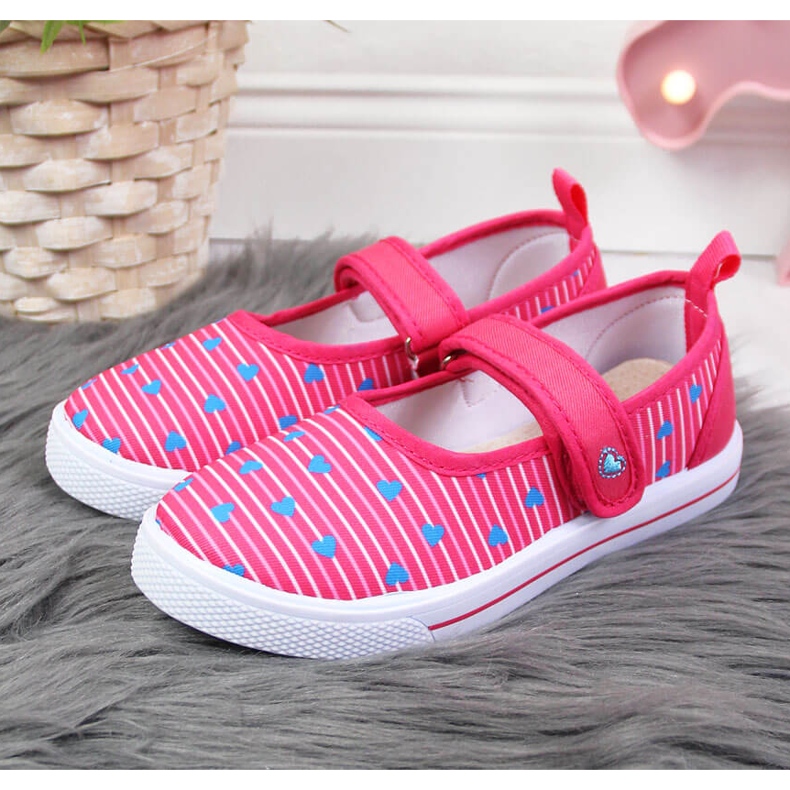 Lány balerina tornacipő tépőzáras Atletico-val rózsaszín 2