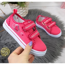 Rózsaszín Atletico lány tornacipő tépőzárral 1