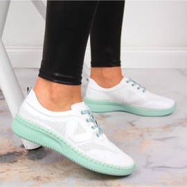 Fehér Artiker bőr női sportcipő 2